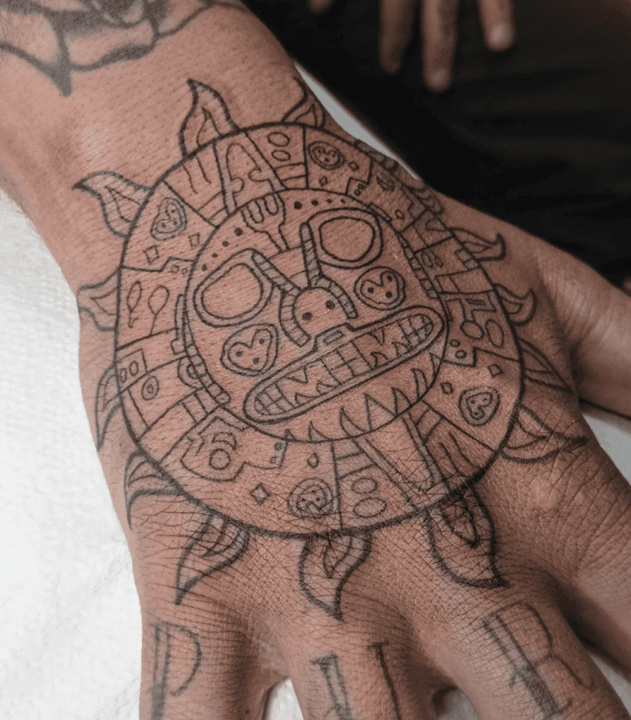 Inti Inca Mythology Tattoo