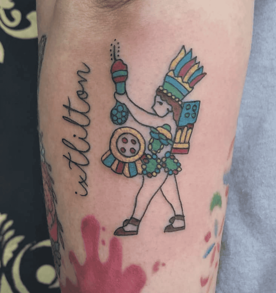 Ixtlilton Aztec Mythology Tattoo