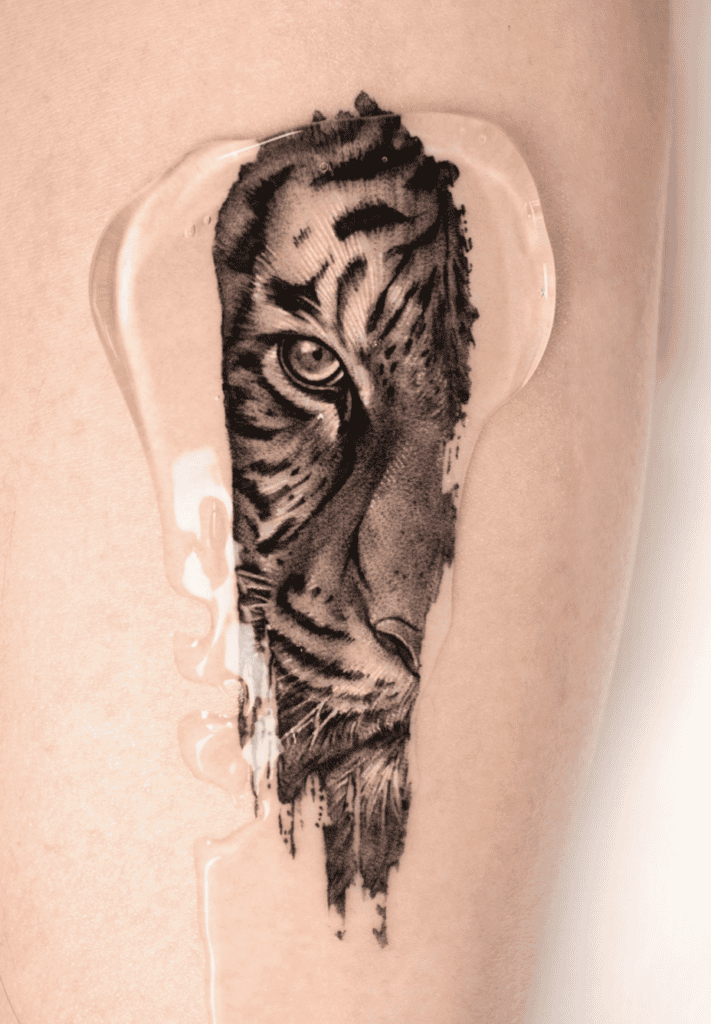 Javan Tiger Frame Tattoo