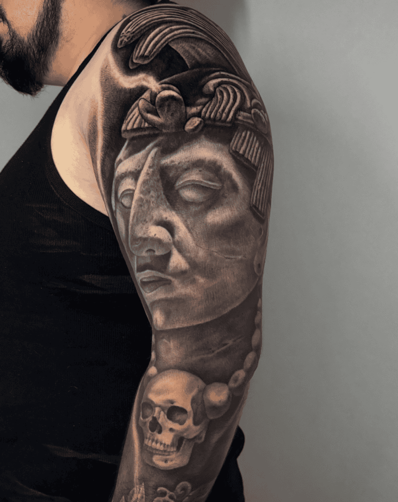 Kʼinich Janaabʼ Pakal Mayan Mythology Tattoo