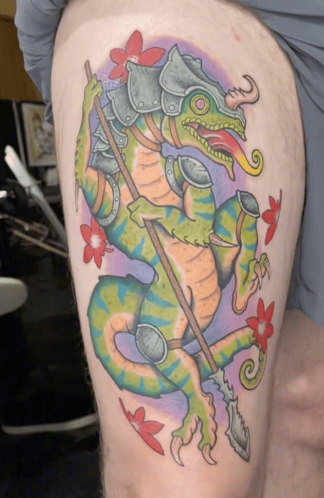 Lizalfos Legend of Zelda Tattoo