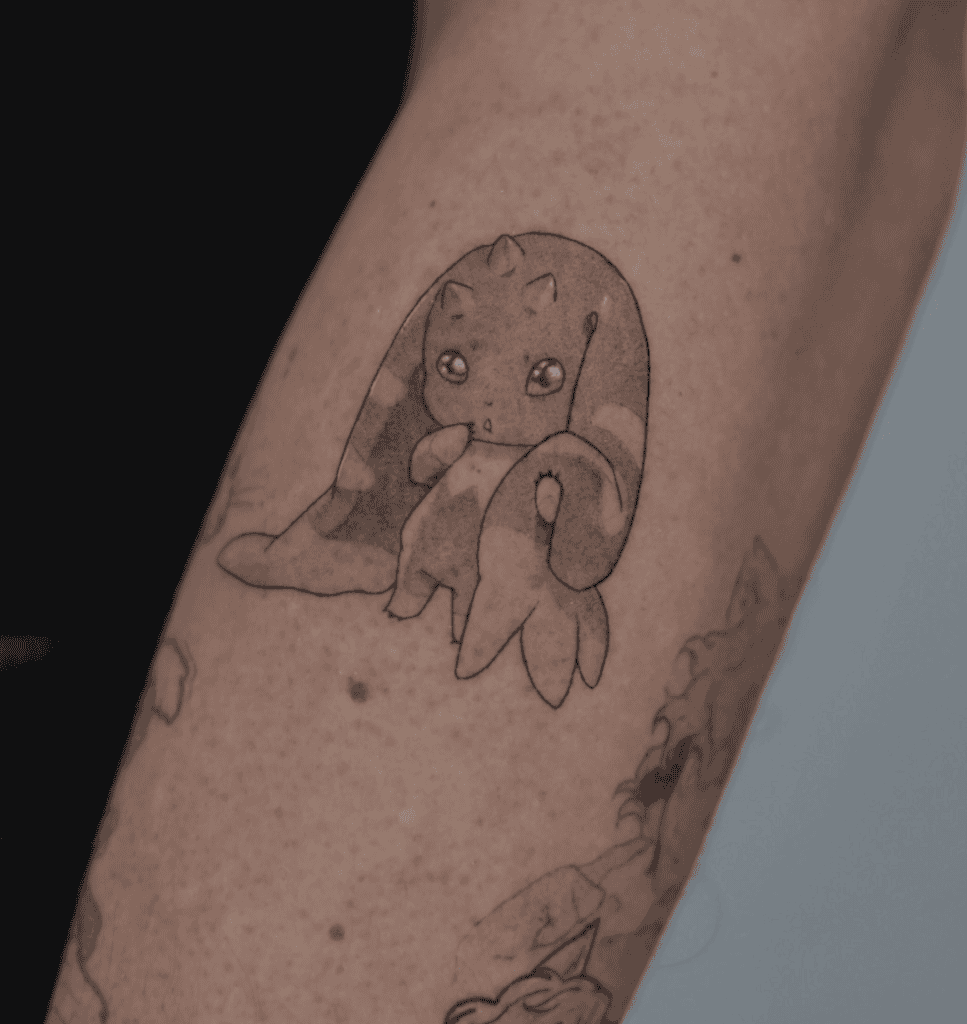 Lopmon Digimon Tattoo