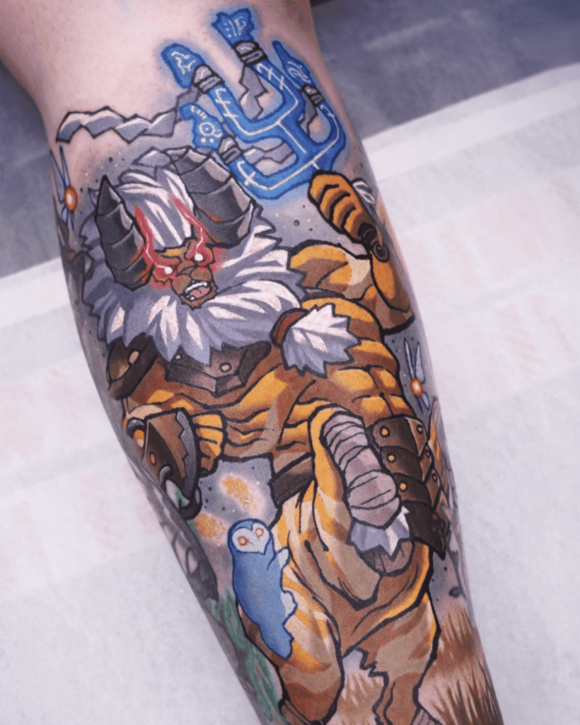 Lynel Gold Legend of Zelda Tattoo