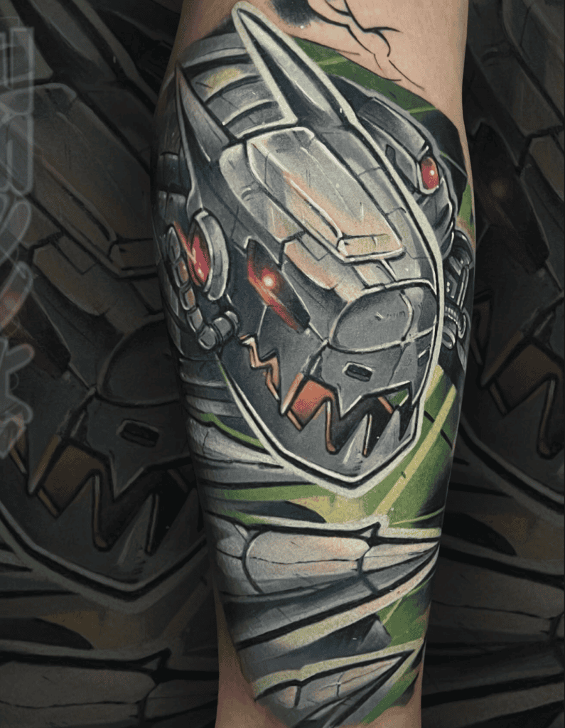 Machinedramon Digimon Tattoo