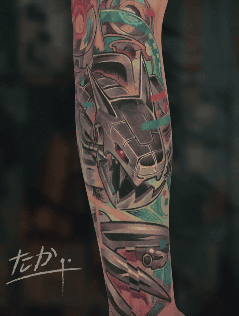 Machinedramon alt Digimon Tattoo