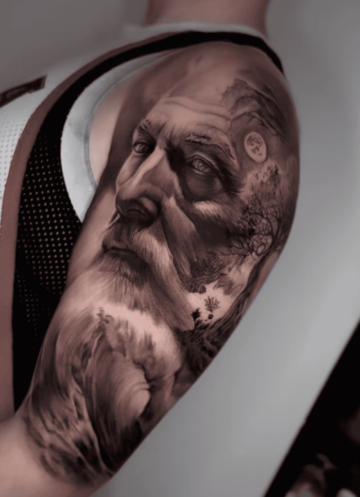 Manannán mac Lir Celtic Mythology Tattoo