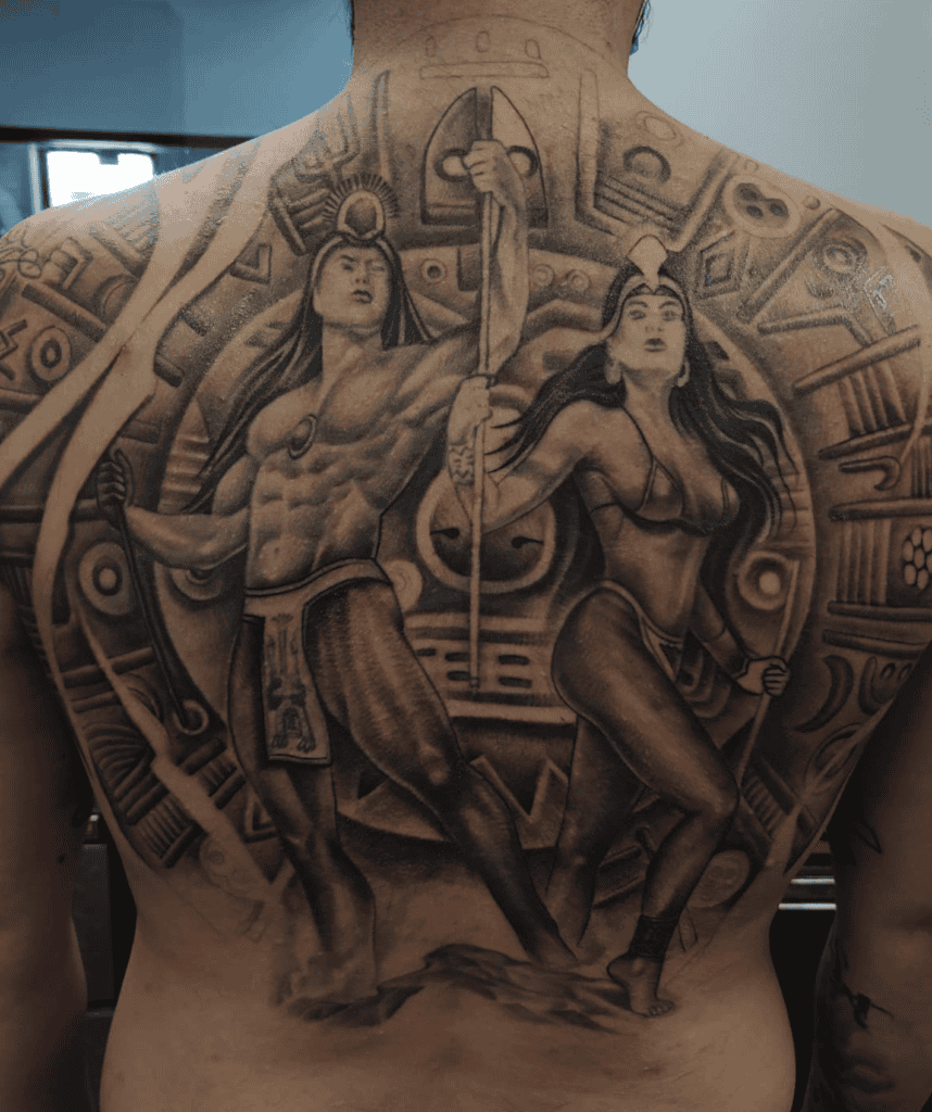 Manco Cápac and Mama Ocollo Inca Mythology Tattoo