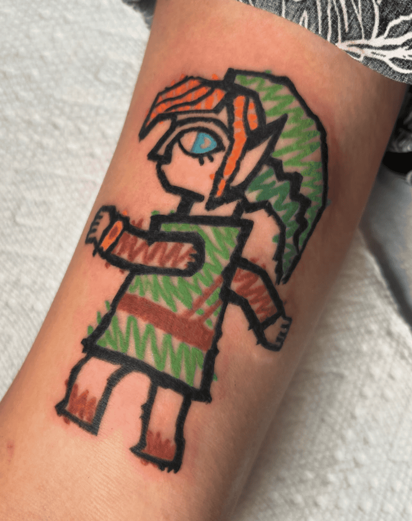 New Hero of Hyrule Sketch Legend of Zelda Tattoo