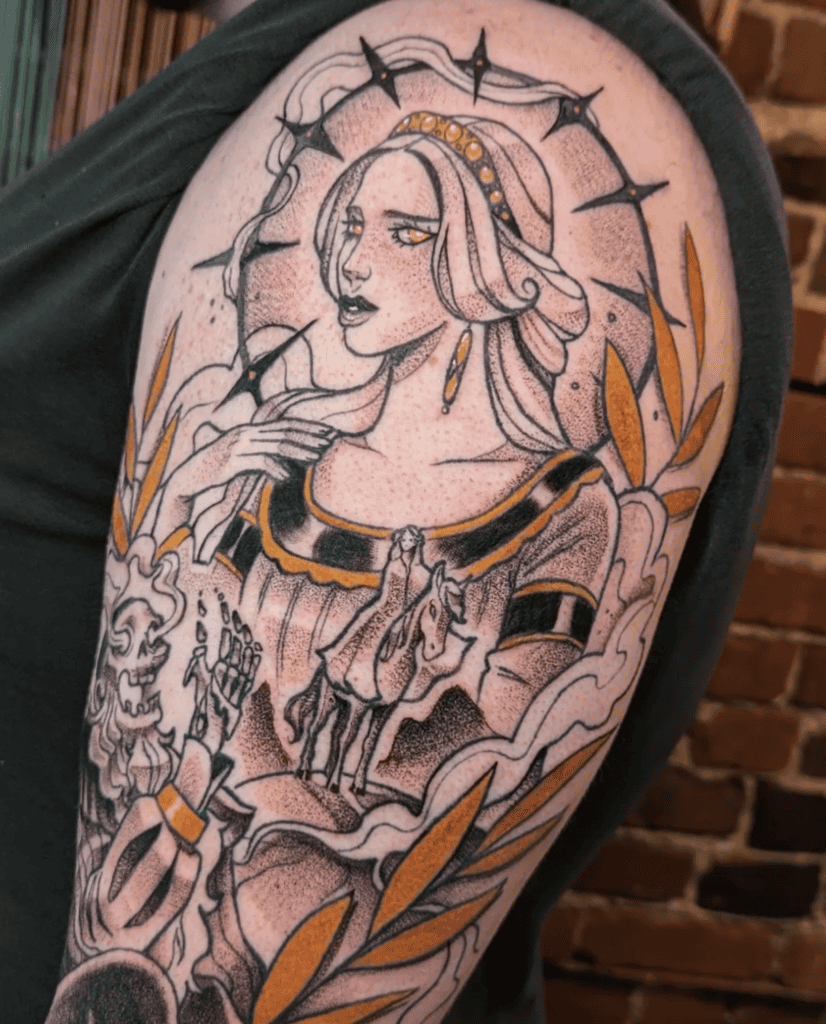 Niamh Celtic Mythology Tattoo
