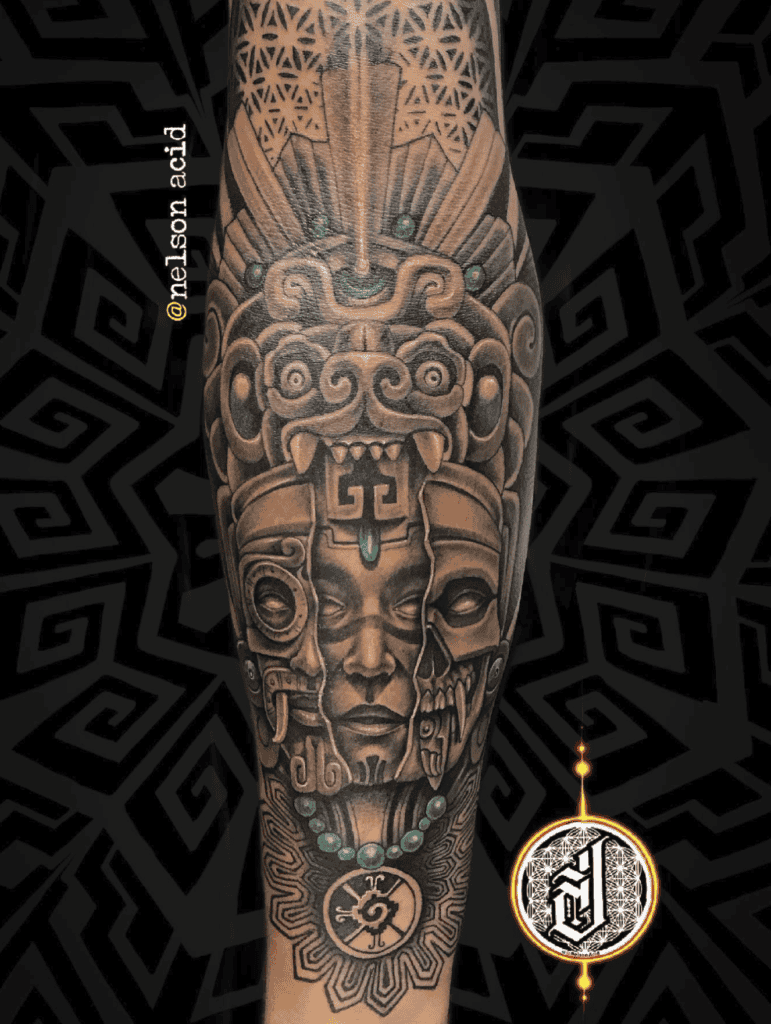 Ometeotl Aztec Mythology Tattoo