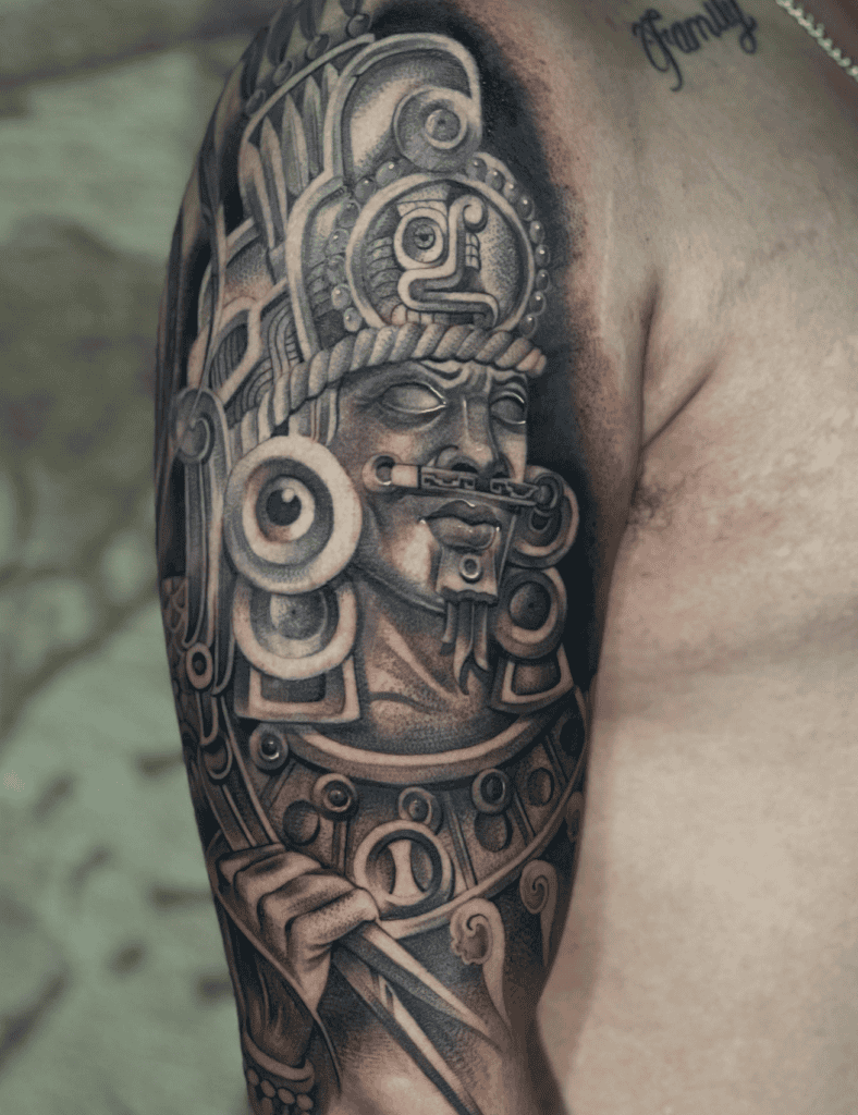Ometeotl God Aztec Mythology Tattoo