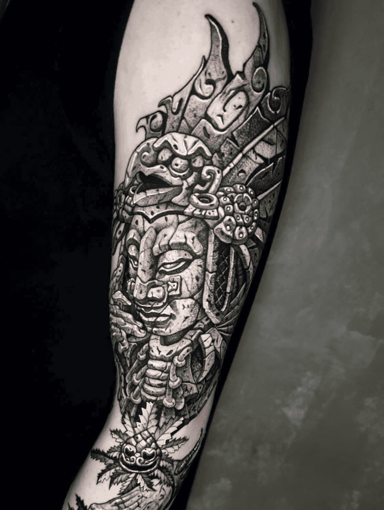 Patecatl Statue Aztec Mythology Tattoo