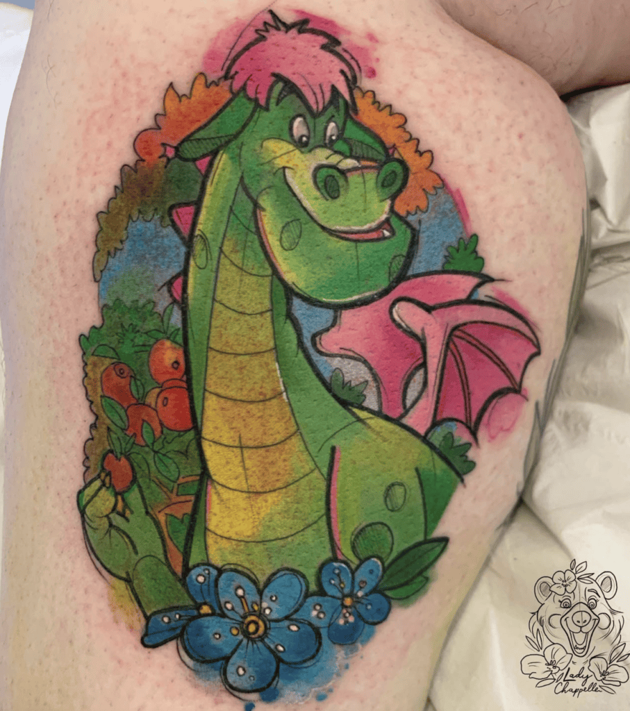 Pete’s Flower Dragon Tattoo