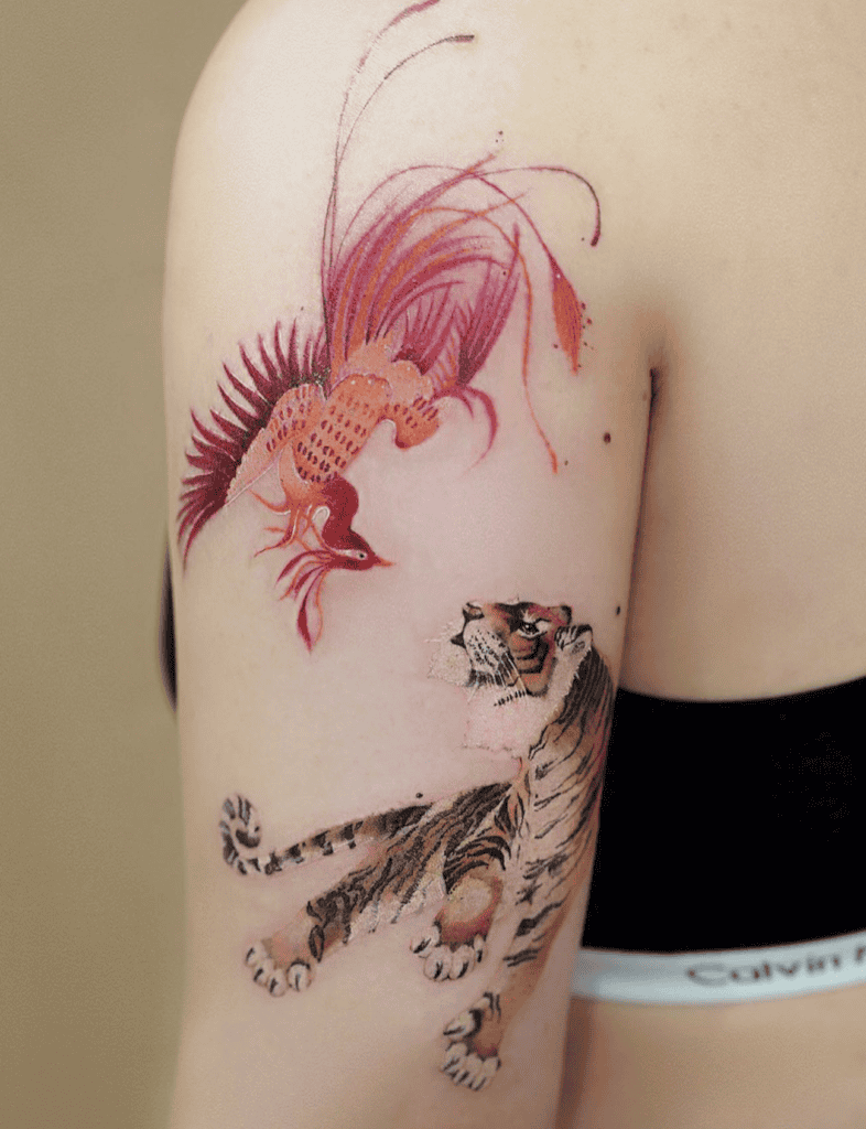 Phoenix Tiger Tattoo