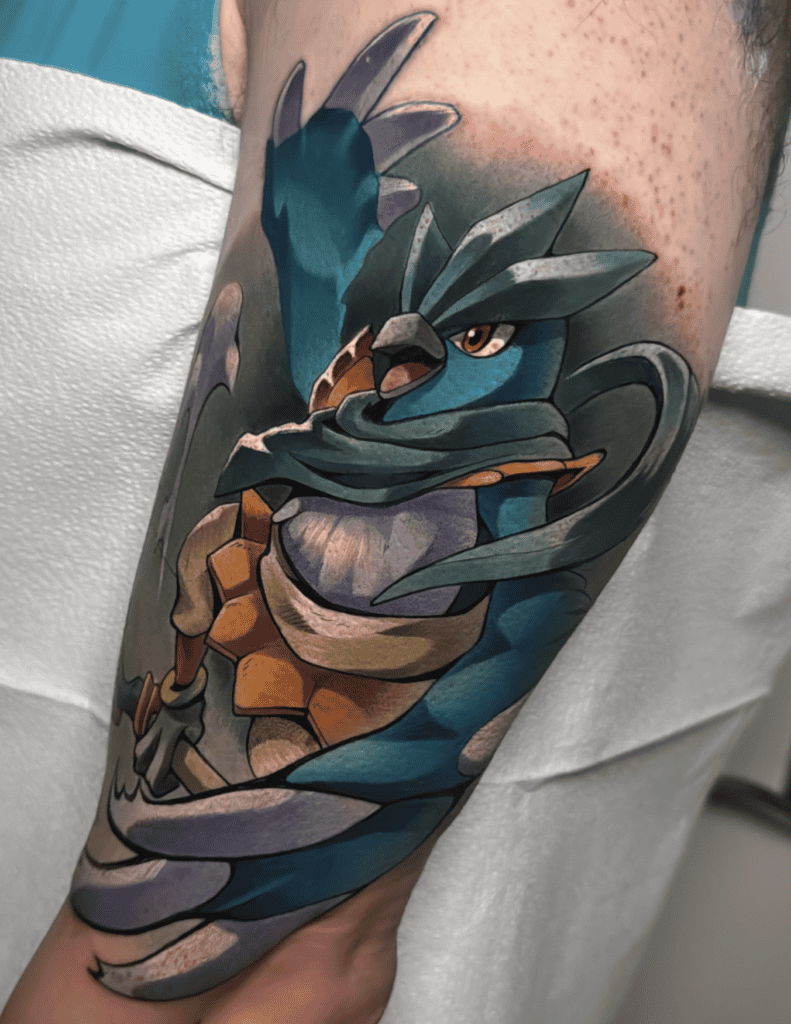 Pokémon X Legend of Zelda Tattoo