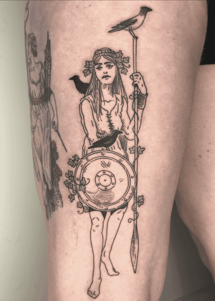 Queen Medb Celtic Mythology Tattoo
