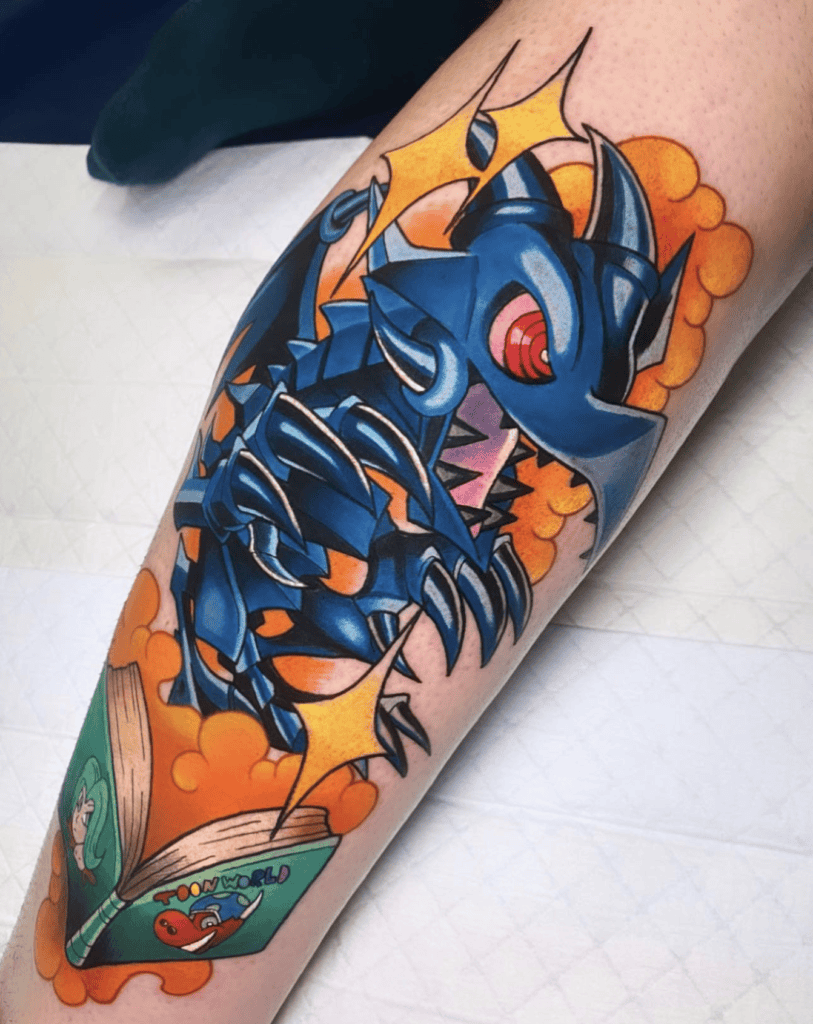 Red-Eyes Black Toon Dragon Toon World Yu-Gi-Oh! Tattoo