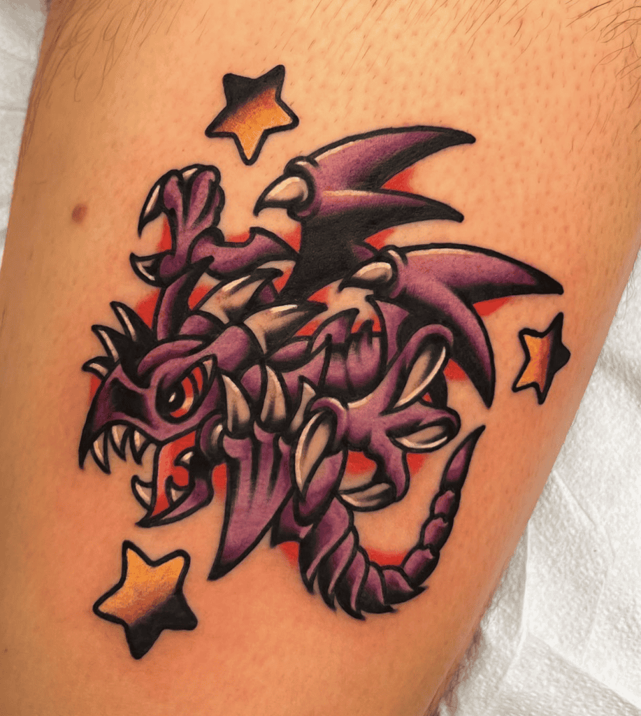 Red-Eyes Black Toon Dragon Yu-Gi-Oh! Tattoo