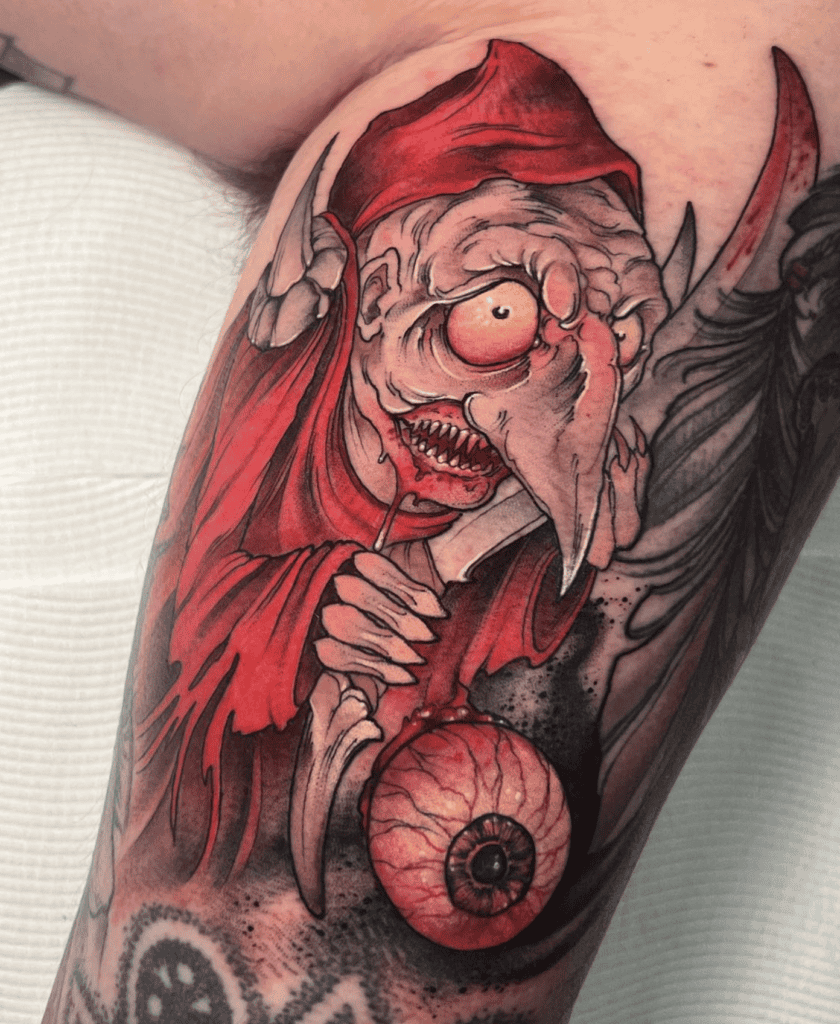 Redcap Celtic Mythology Tattoo