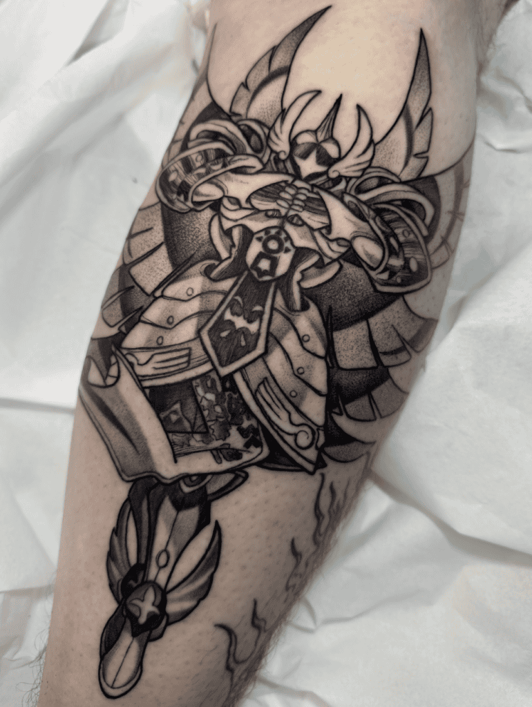 Seraphimon Digimon Tattoo