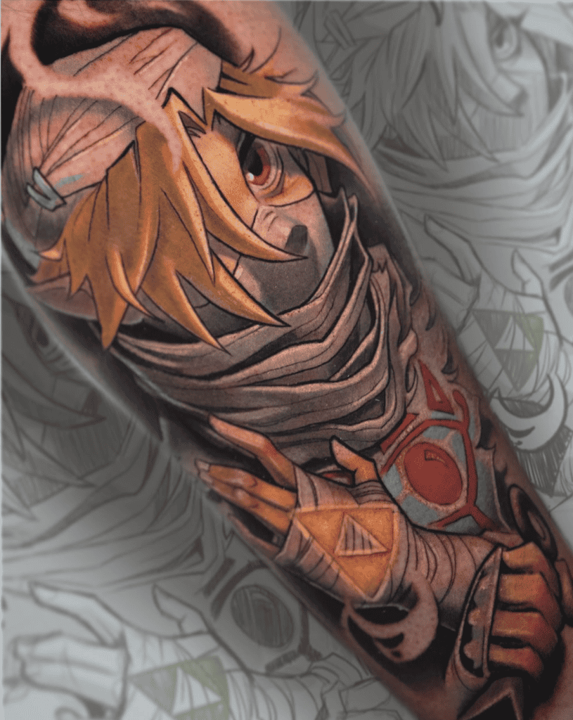 Sheik Legend of Zelda Tattoo