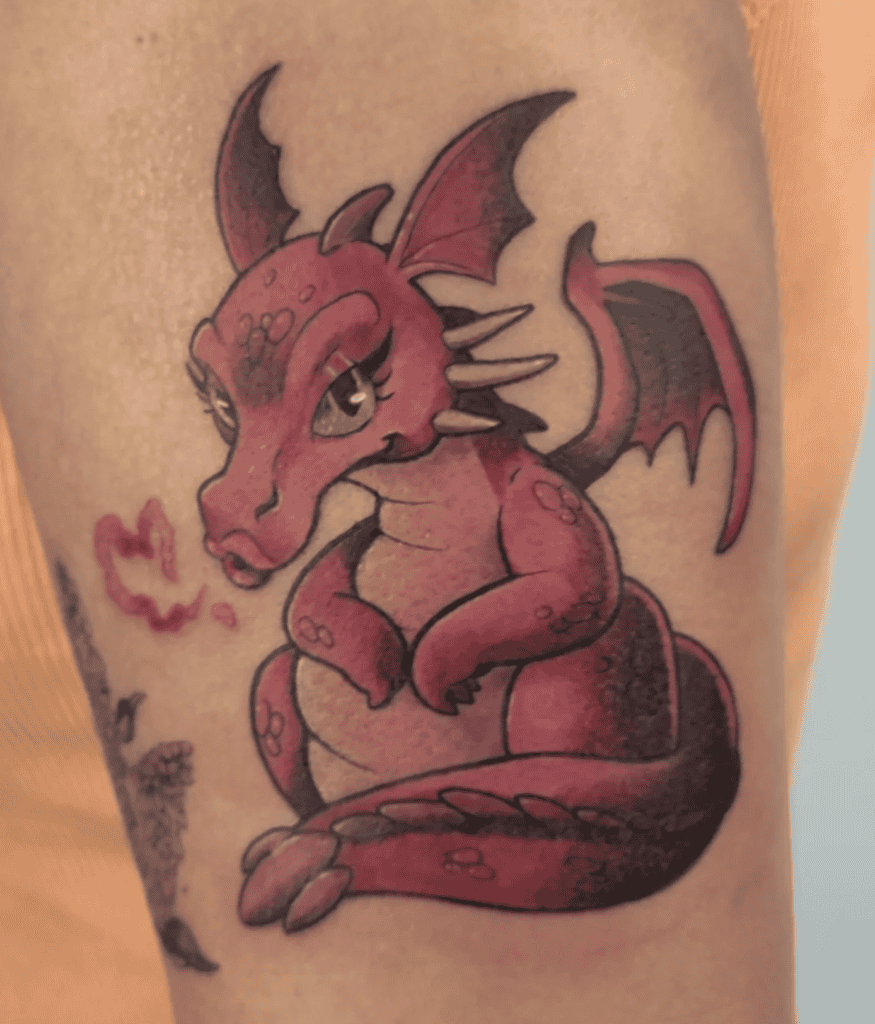 Shrek Kiss Dragon Tattoo