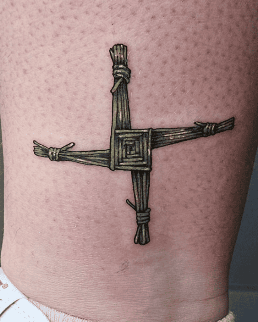 St. Brigid’s Cross Celtic Mythology Tattoo