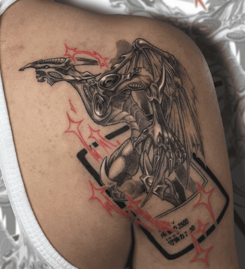 Stardust Dragon Card Yu-Gi-Oh! Tattoo