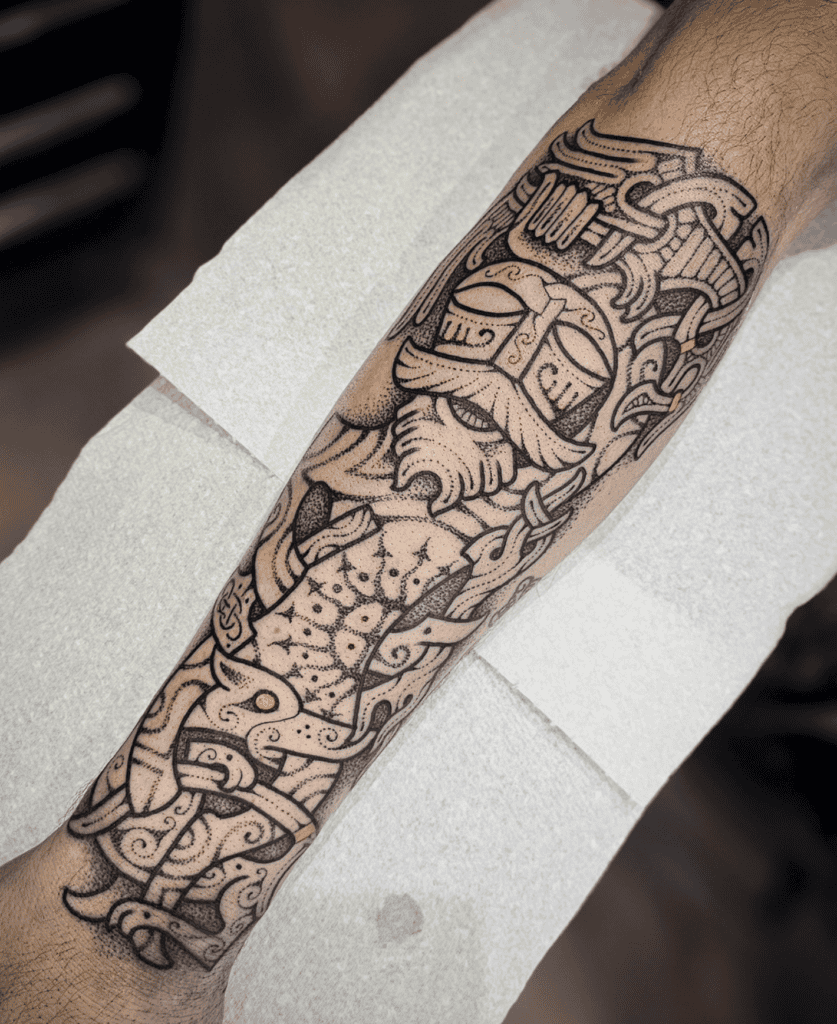 Taranis Celtic Mythology Tattoo