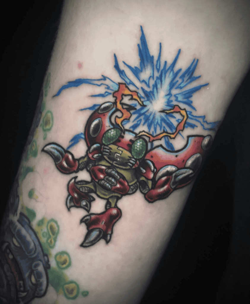 Tentomon Spark Digimon Tattoo