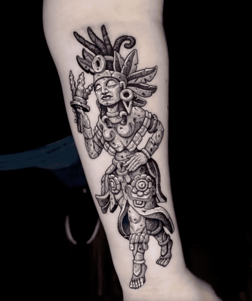 Toci Aztec Mythology Tattoo