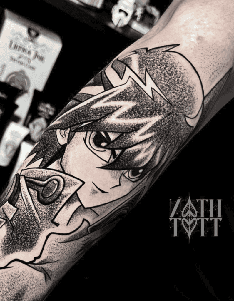 Yusei Fudo Yu-Gi-Oh! Tattoo