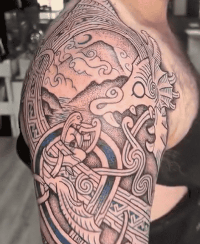 Afanc Snake Tattoo