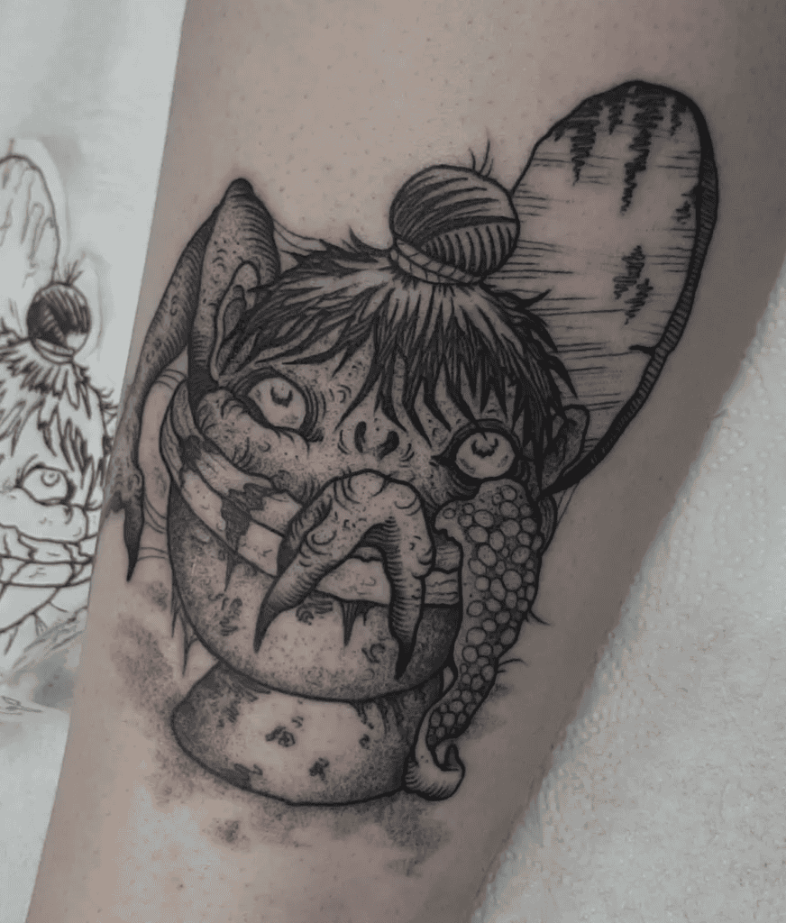 Akaname Japanese Mythology Tattoo