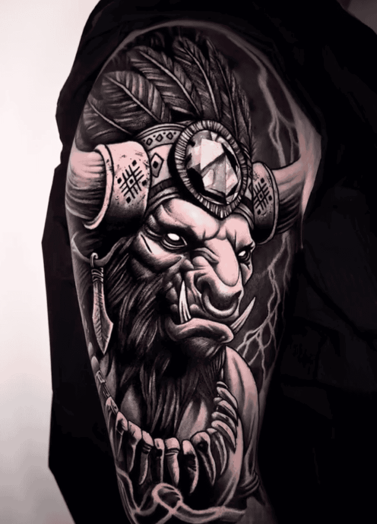 Baine Bloodhoof Bovine Tattoo
