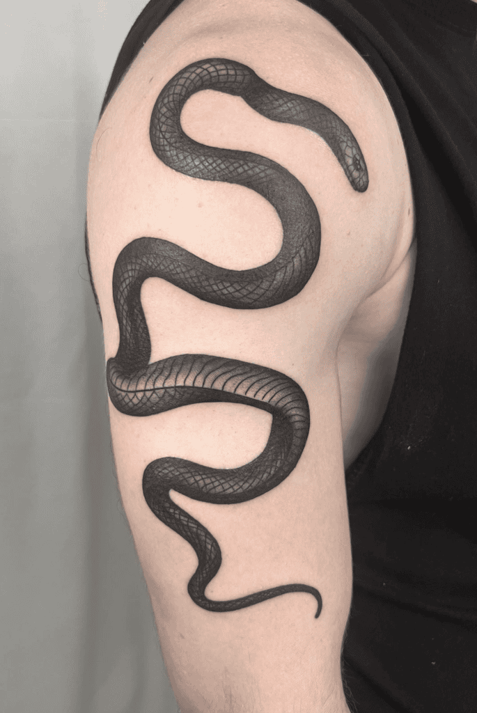 Black Kingsnake Tattoo