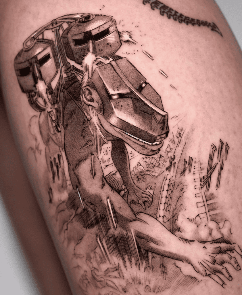 Cart Titan Attack on Titan Tattoo