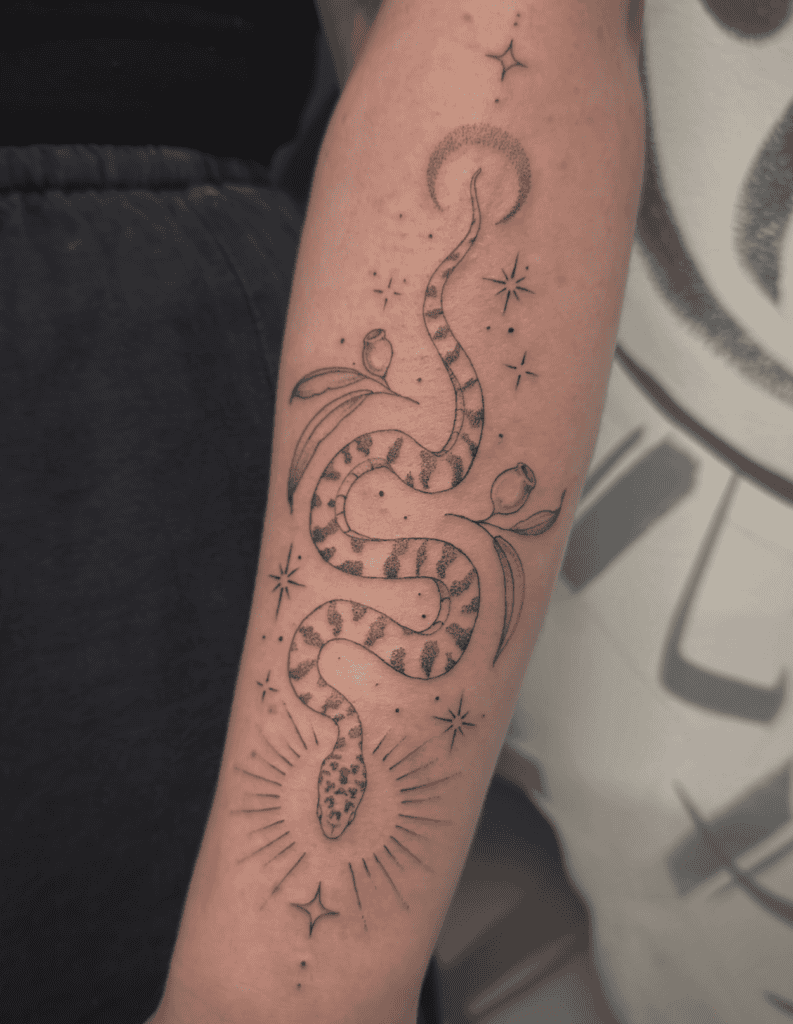 Children’s Python Snake Tattoo