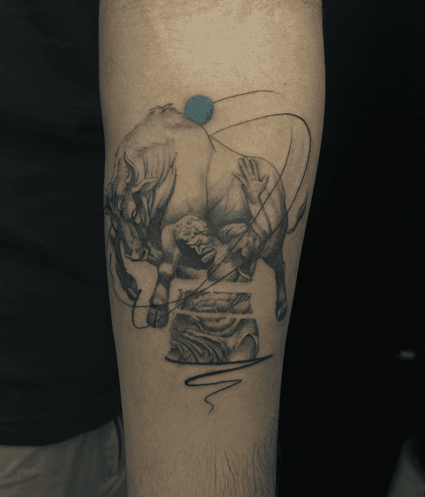 Cretan Bull Heracles Bovine Tattoo