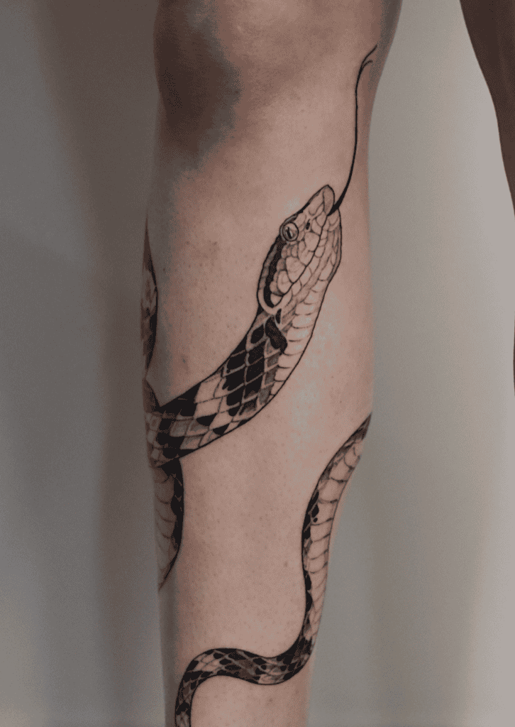 Fer-de-lance Snake Tattoo