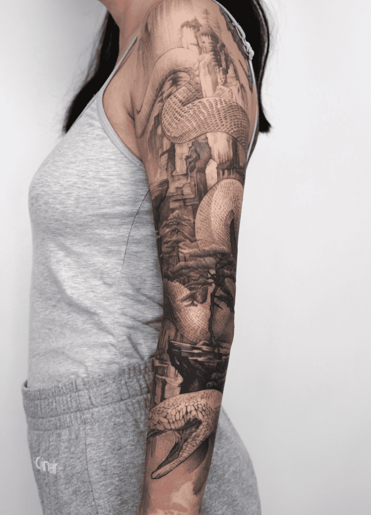 Great Serpent Sekiro Snake Tattoo