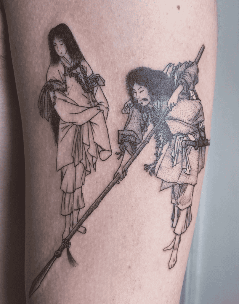 Izanami-no-Mikoto Japanese Mythology Tattoo