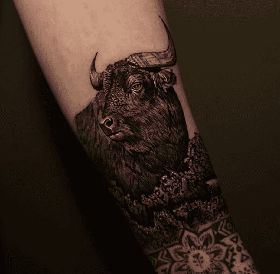 Kouprey Bovine Tattoo