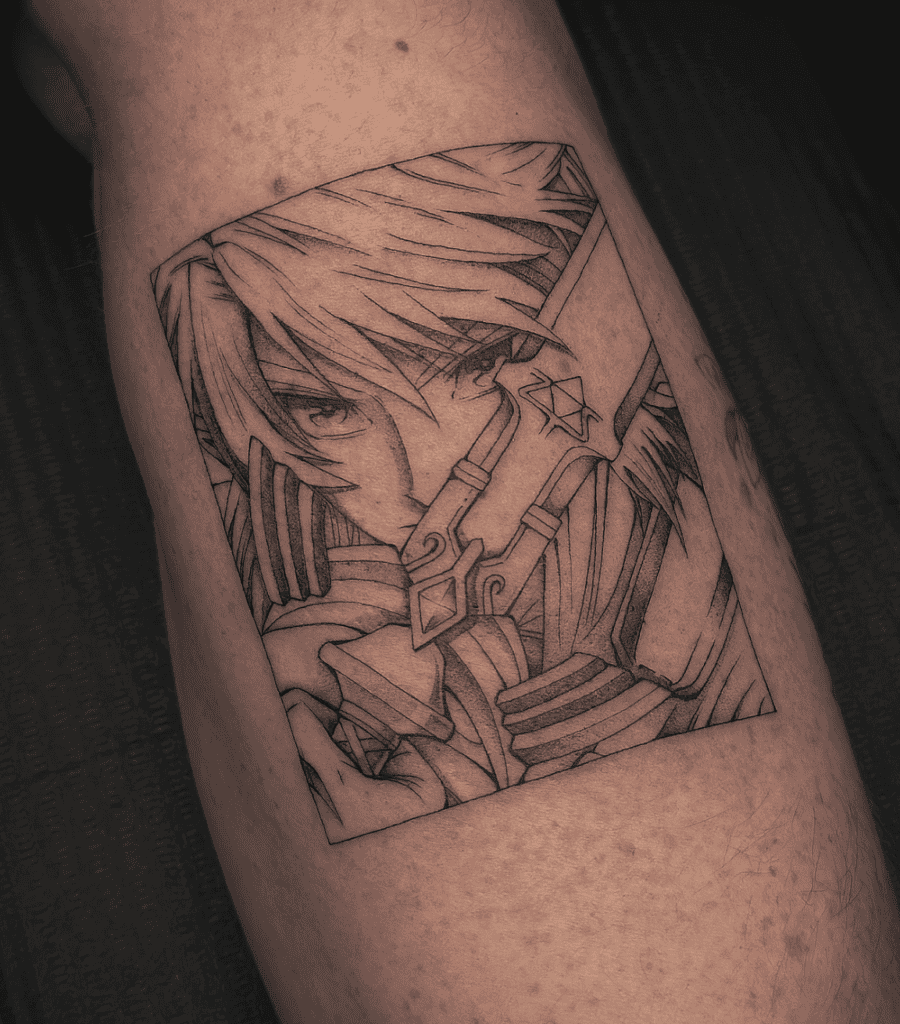 Manga Link Legend of Zelda Tattoo