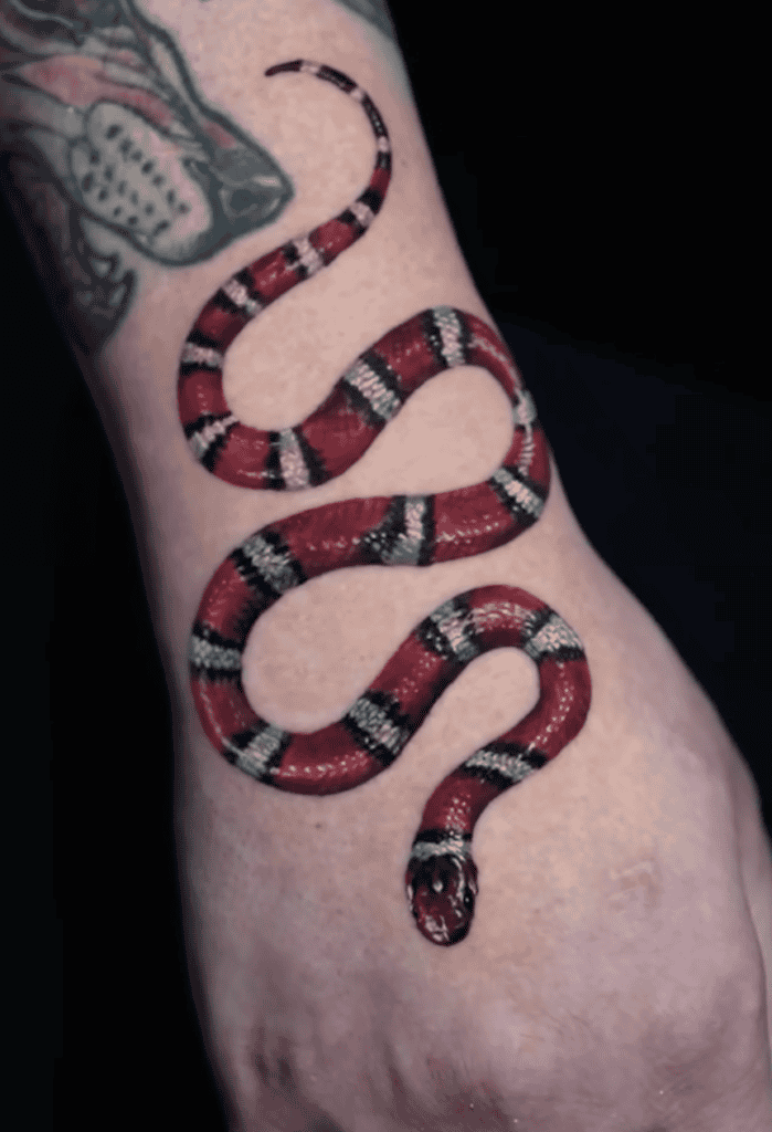 Milk Snake Coil Tattoo