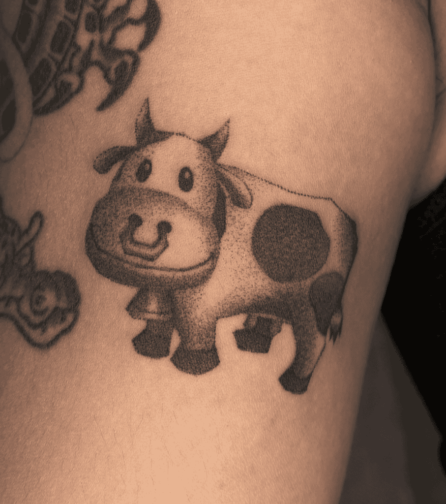 Moo Moo Bovine Tattoo