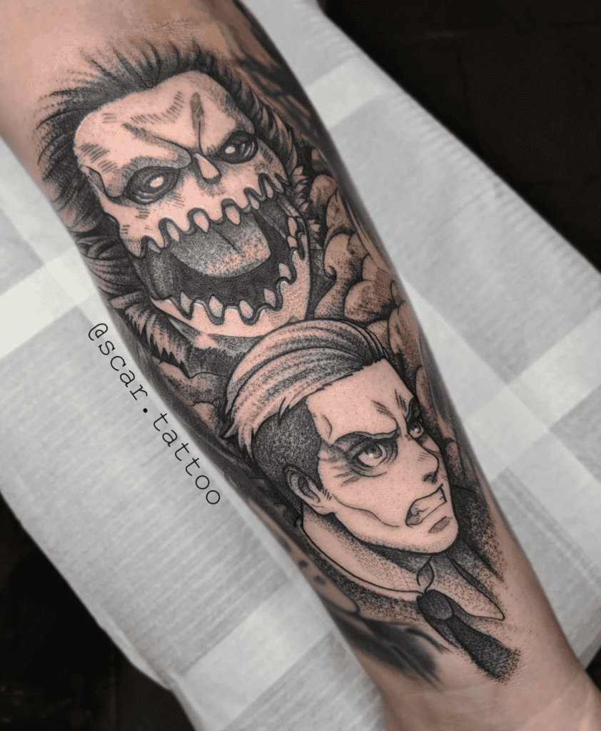Porco Galliard Titan Attack on Titan Tattoo
