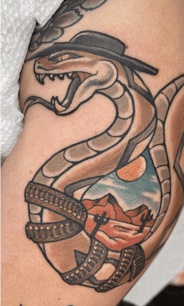 Rattlesnake Jake Snake Tattoo