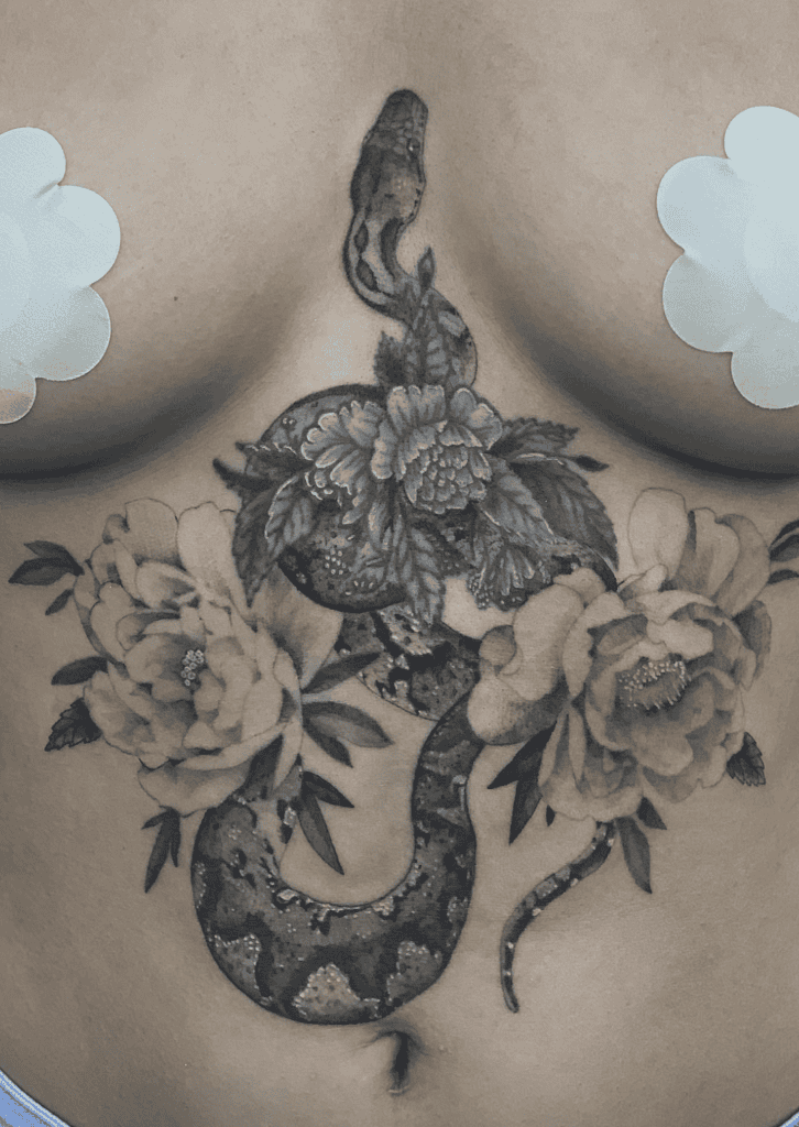 Reticulated Python Snake Tattoo