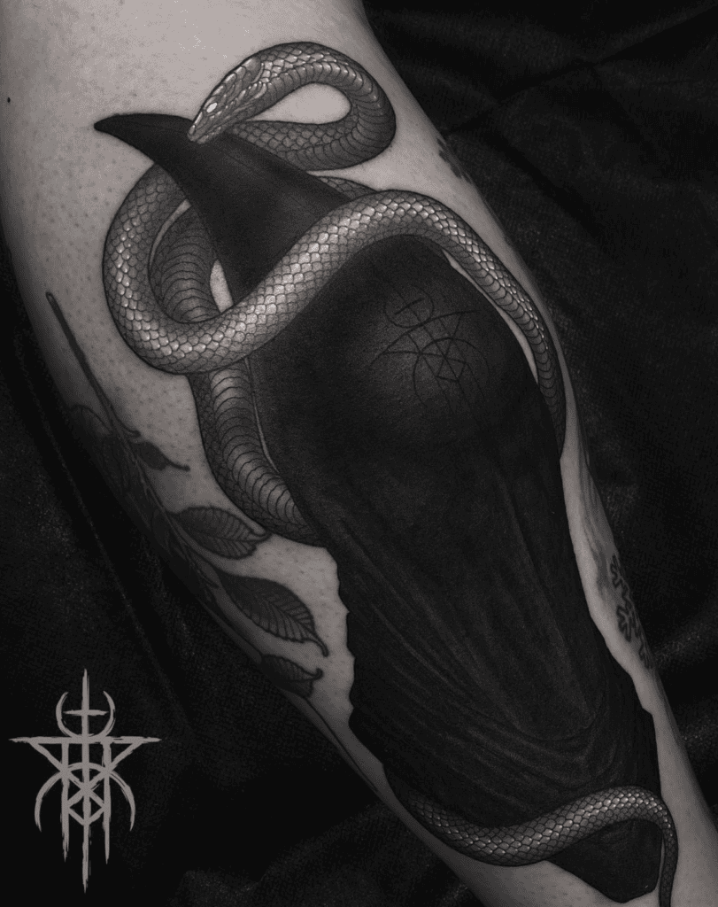 Serpent of Eden Snake Tattoo